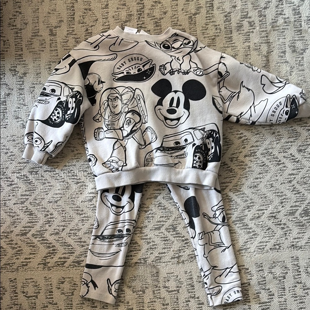 Zara Kids Matching Set - Black and White